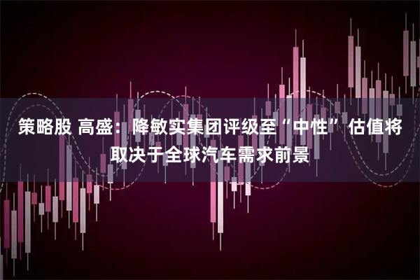 策略股 高盛：降敏实集团评级至“中性” 估值将取决于全球汽车需求前景