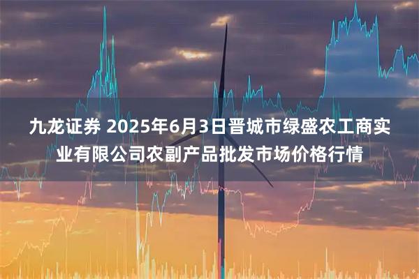 九龙证券 2025年6月3日晋城市绿盛农工商实业有限公司农副产品批发市场价格行情